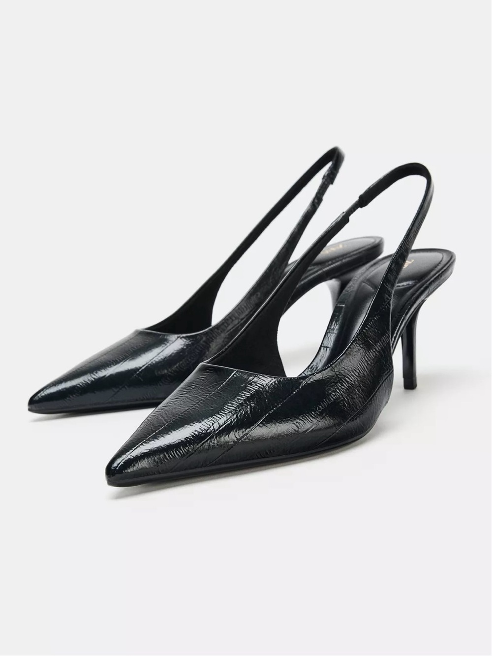New ZARA Slingback Pointed Toe Heels